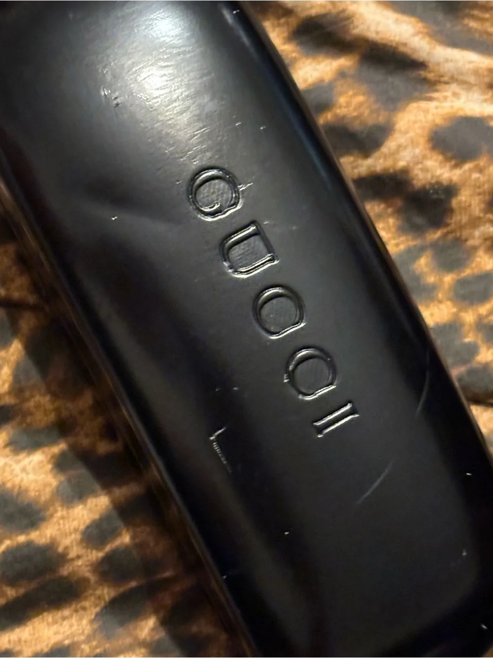 Gucci Rectangular Eyeglass Frames in Gunmetal and Black